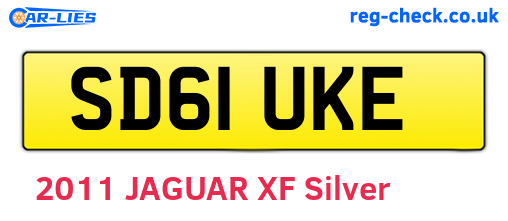 SD61UKE are the vehicle registration plates.