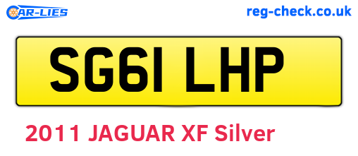 SG61LHP are the vehicle registration plates.