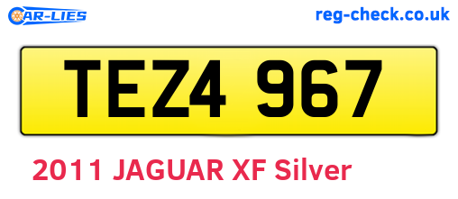 TEZ4967 are the vehicle registration plates.