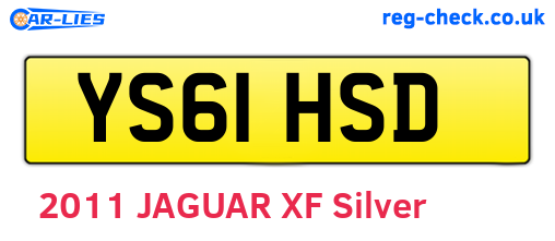 YS61HSD are the vehicle registration plates.