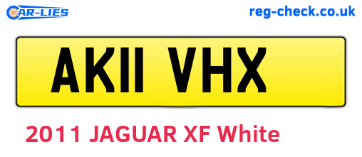 AK11VHX are the vehicle registration plates.