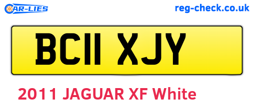 BC11XJY are the vehicle registration plates.