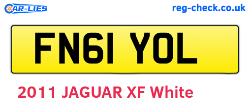FN61YOL are the vehicle registration plates.