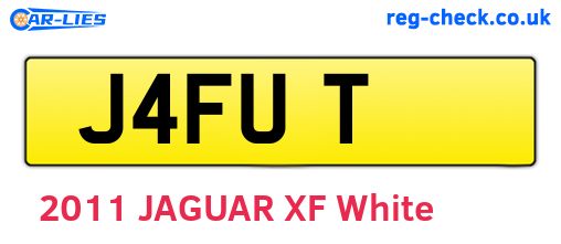 J4FUT are the vehicle registration plates.