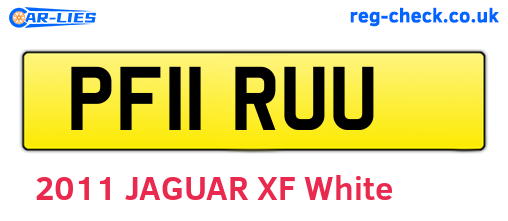 PF11RUU are the vehicle registration plates.