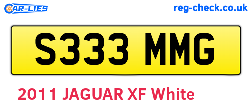 S333MMG are the vehicle registration plates.