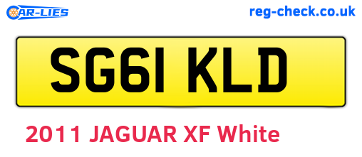 SG61KLD are the vehicle registration plates.