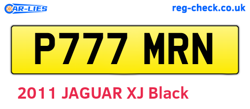 P777MRN are the vehicle registration plates.