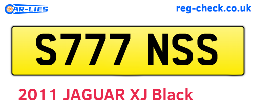 S777NSS are the vehicle registration plates.
