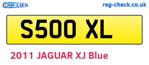 S50OXL are the vehicle registration plates.