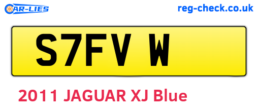 S7FVW are the vehicle registration plates.