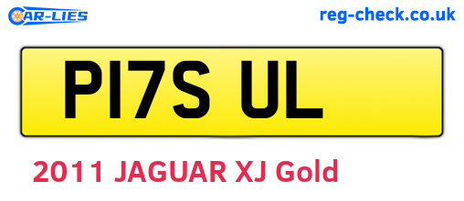P17SUL are the vehicle registration plates.