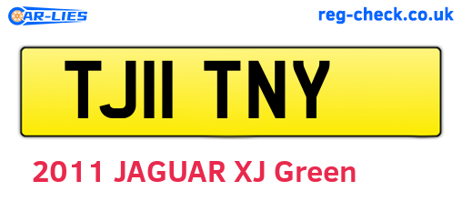 TJ11TNY are the vehicle registration plates.