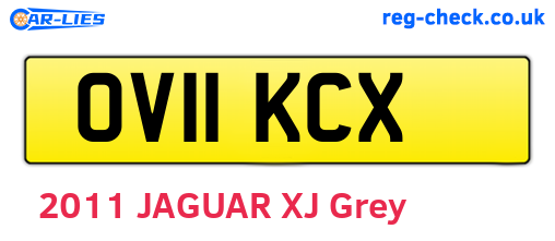 OV11KCX are the vehicle registration plates.