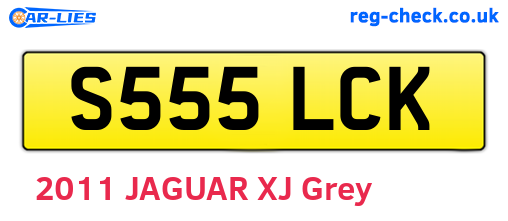 S555LCK are the vehicle registration plates.