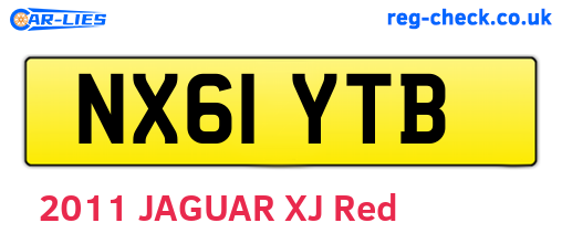 NX61YTB are the vehicle registration plates.