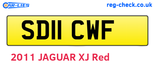 SD11CWF are the vehicle registration plates.