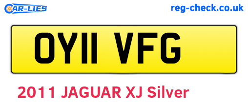 OY11VFG are the vehicle registration plates.