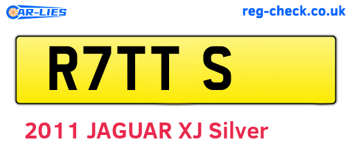 R7TTS are the vehicle registration plates.