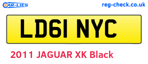 LD61NYC are the vehicle registration plates.