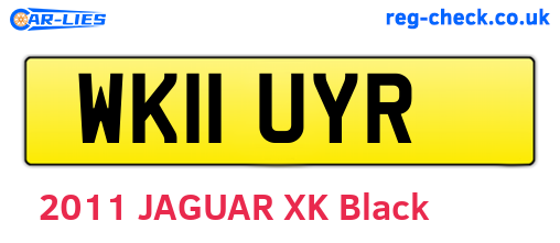 WK11UYR are the vehicle registration plates.