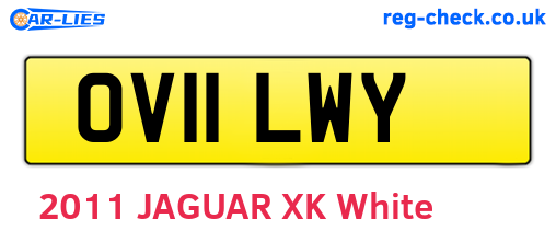 OV11LWY are the vehicle registration plates.