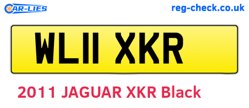 WL11XKR are the vehicle registration plates.
