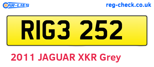 RIG3252 are the vehicle registration plates.
