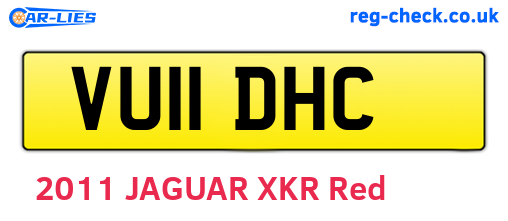 VU11DHC are the vehicle registration plates.