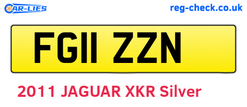 FG11ZZN are the vehicle registration plates.
