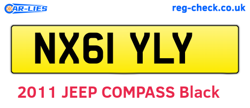NX61YLY are the vehicle registration plates.
