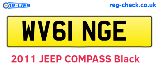 WV61NGE are the vehicle registration plates.