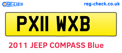 PX11WXB are the vehicle registration plates.
