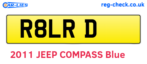 R8LRD are the vehicle registration plates.