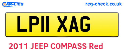 LP11XAG are the vehicle registration plates.