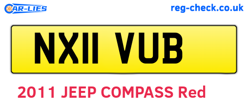 NX11VUB are the vehicle registration plates.