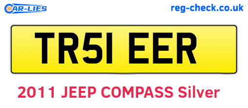TR51EER are the vehicle registration plates.