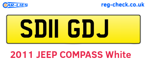 SD11GDJ are the vehicle registration plates.