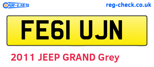 FE61UJN are the vehicle registration plates.