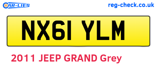 NX61YLM are the vehicle registration plates.