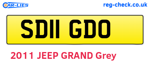 SD11GDO are the vehicle registration plates.