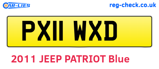 PX11WXD are the vehicle registration plates.