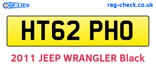 HT62PHO are the vehicle registration plates.