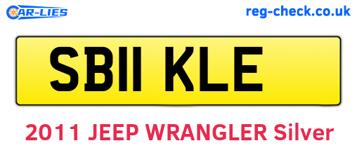 SB11KLE are the vehicle registration plates.
