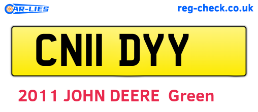 CN11DYY are the vehicle registration plates.