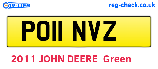 PO11NVZ are the vehicle registration plates.