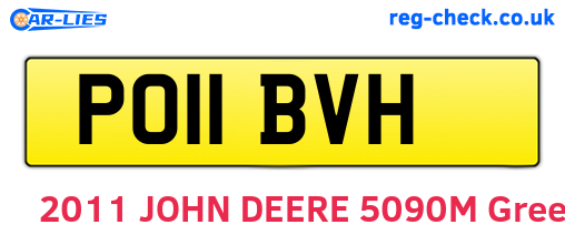 PO11BVH are the vehicle registration plates.