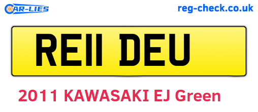 RE11DEU are the vehicle registration plates.