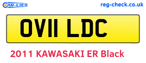 OV11LDC are the vehicle registration plates.