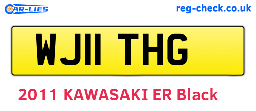 WJ11THG are the vehicle registration plates.